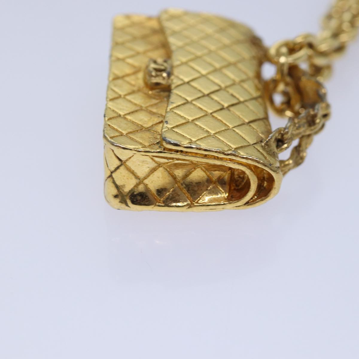 Top Quality Chanel Necklace Metal Gold CC Auth 87804A