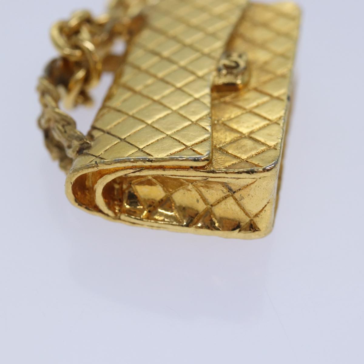 Top Quality Chanel Necklace Metal Gold CC Auth 87804A