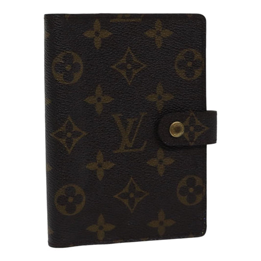 LOUIS VUITTON Monogram Agenda PM Day Planner Cover R20005 LV Auth 87813