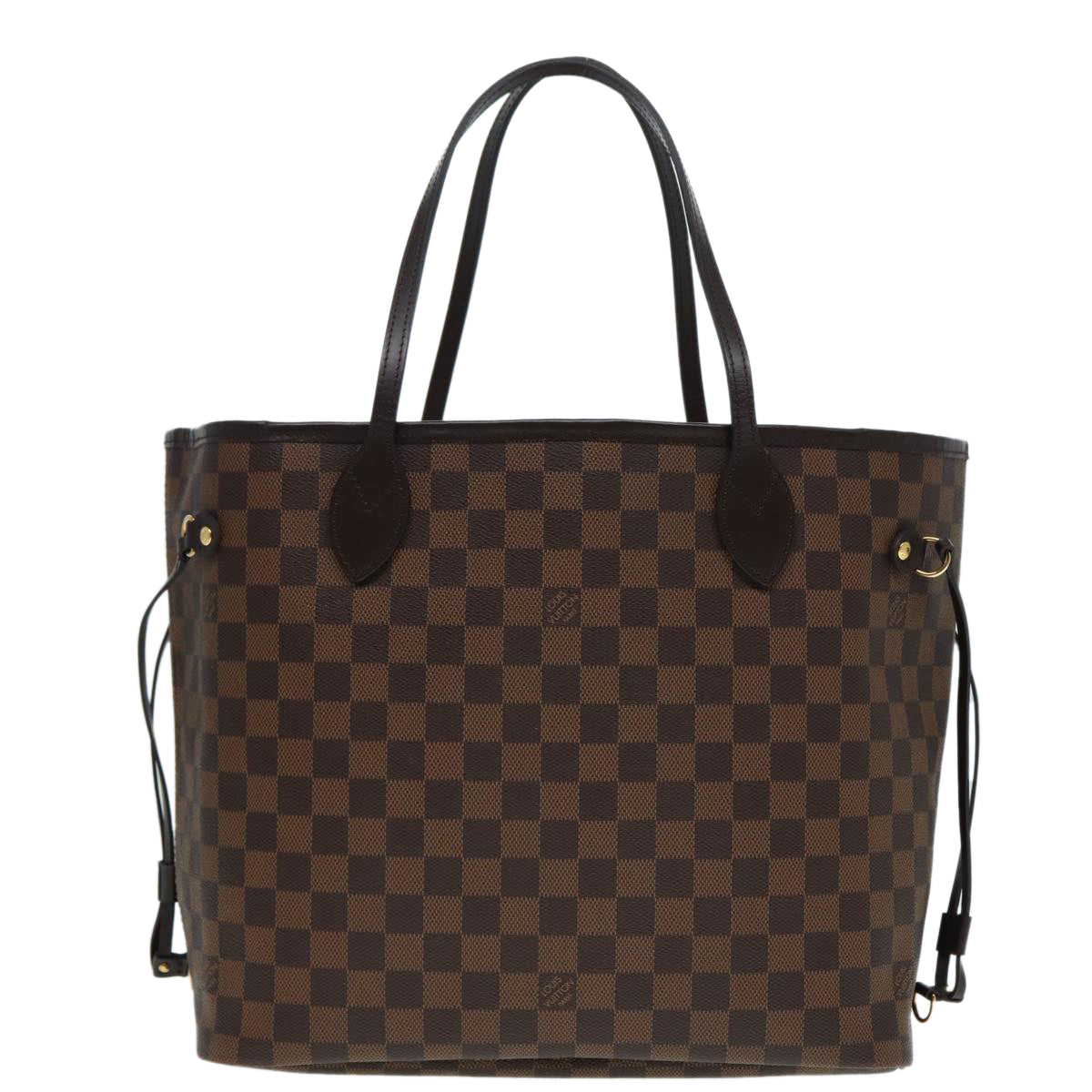 LOUIS VUITTON Damier Ebene Neverfull MM Tote Bag N51105 LV Auth 87831