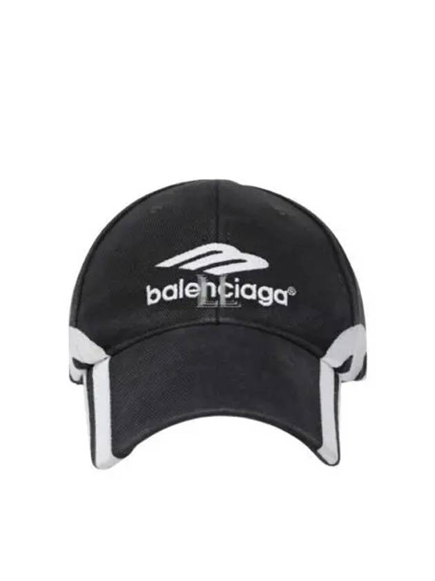 Luxury Balenciaga  3B Sports Icon Ball Cap Black