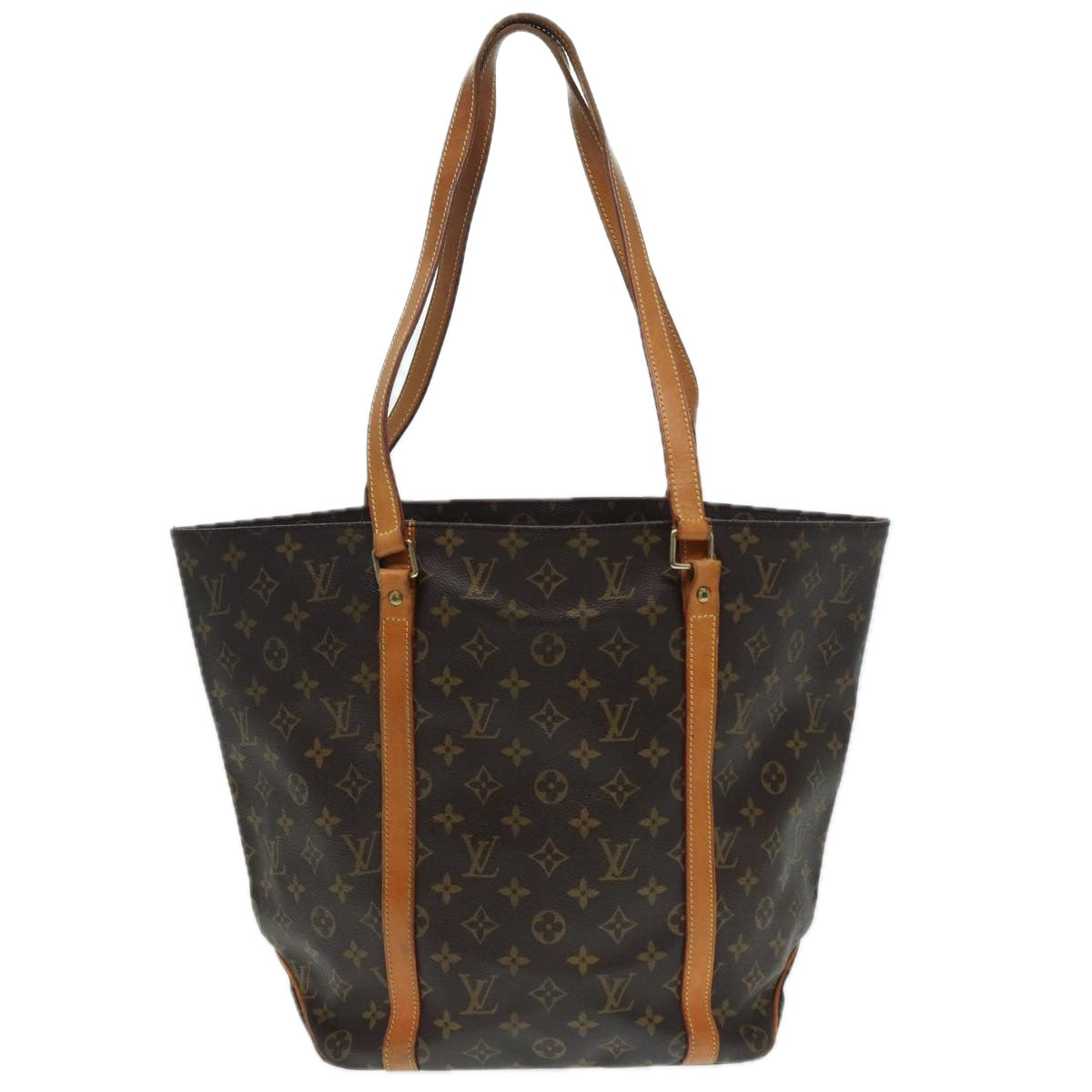 LOUIS VUITTON Monogram Sac Shopping Tote Bag M51108 LV Auth 87979