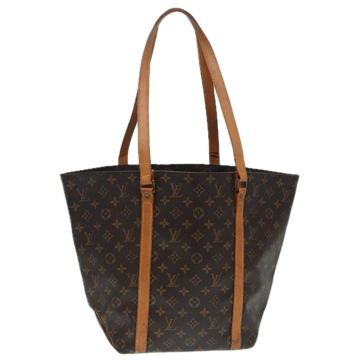 LOUIS VUITTON Monogram Sac Shopping Tote Bag M51108 LV Auth 87984