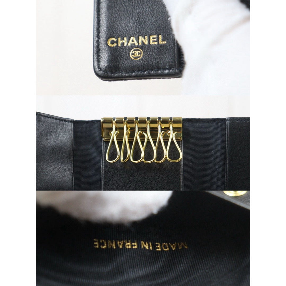 Very Good ( Rank A)｜CHANEL Caviar Skin Key Case Black Made In 1997-1999Year｜VT25030120