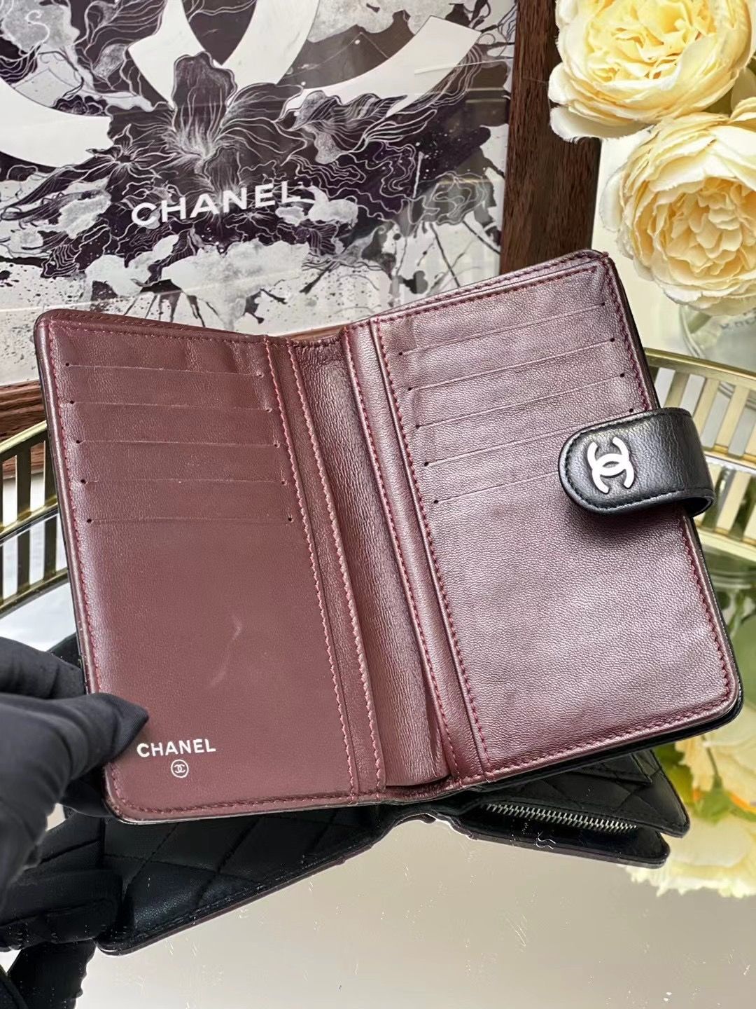 Chanel Wallet 15x10cm Black 4193