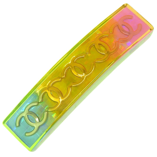Chanel Chanel Coco Valetta Rainbow Vintage A08684  x G Mesh Manufactured in France 1997 Multicolor 97P COCO Mark  A-Rank Cloth