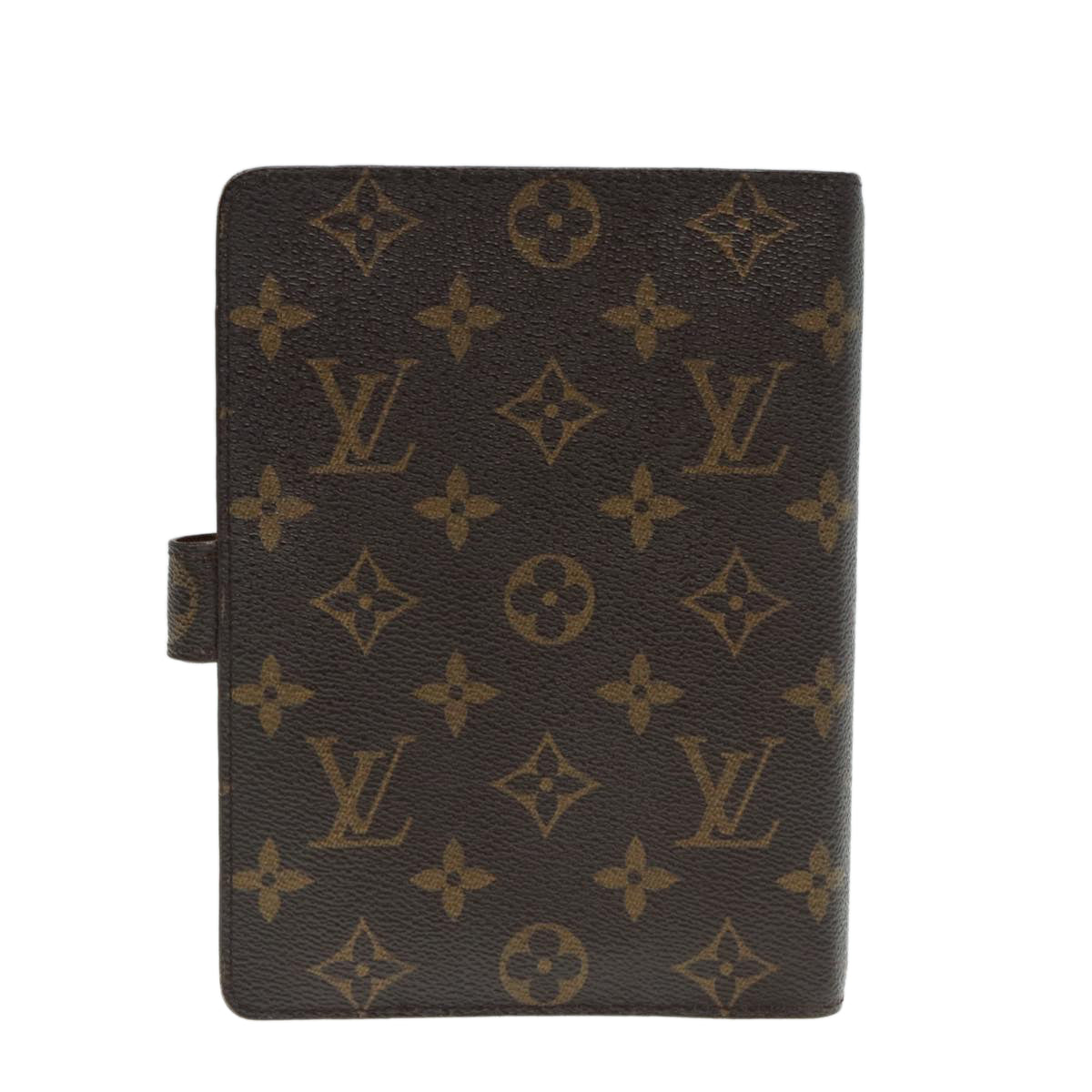 LOUIS VUITTON Monogram Agenda MM Day Planner Cover R20105 LV Auth 88034