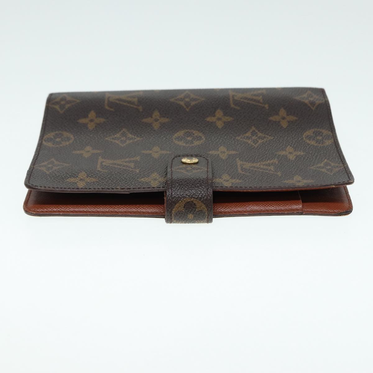 LOUIS VUITTON Monogram Agenda MM Day Planner Cover R20105 LV Auth 88034