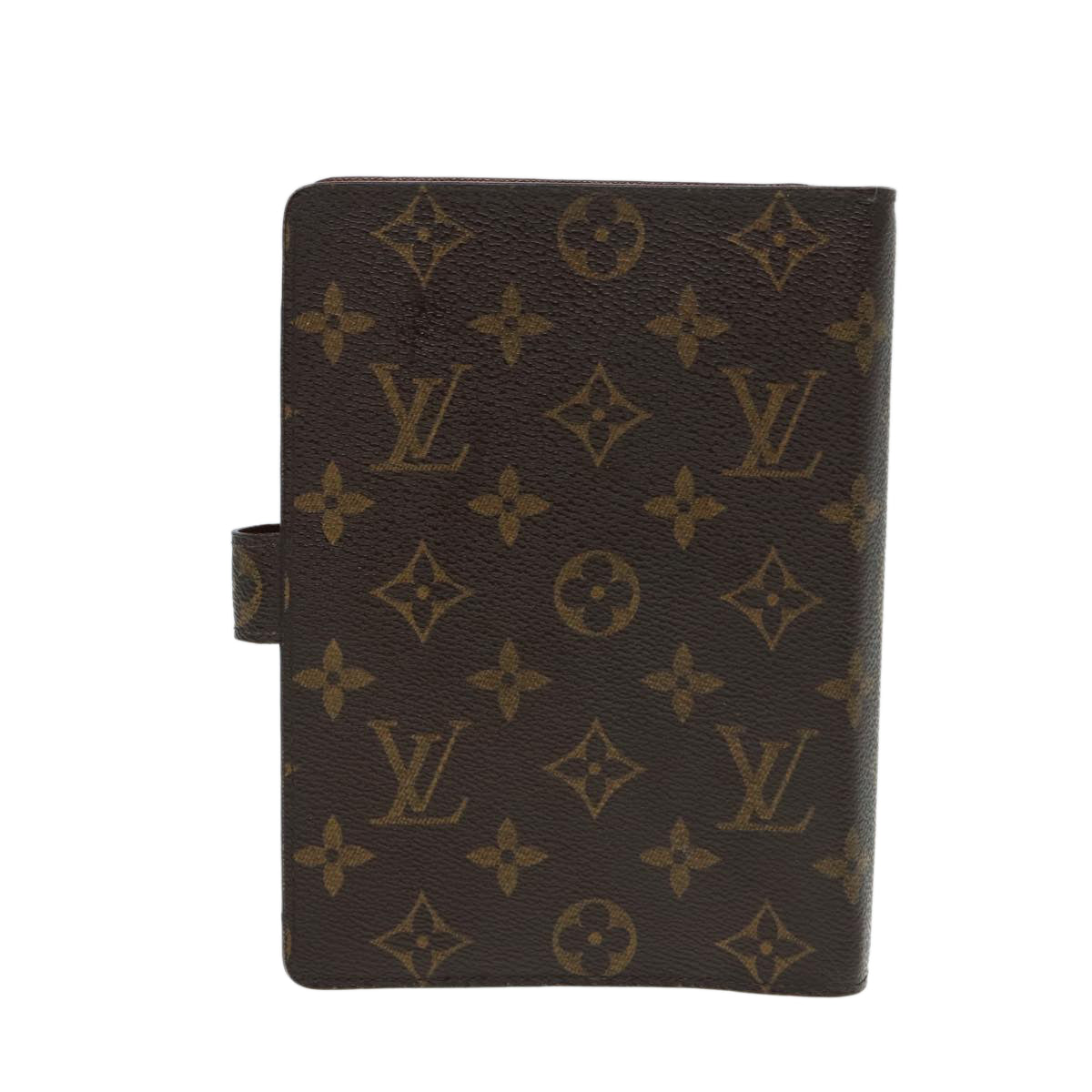 LOUIS VUITTON Monogram Agenda MM Day Planner Cover R20105 LV Auth 88035