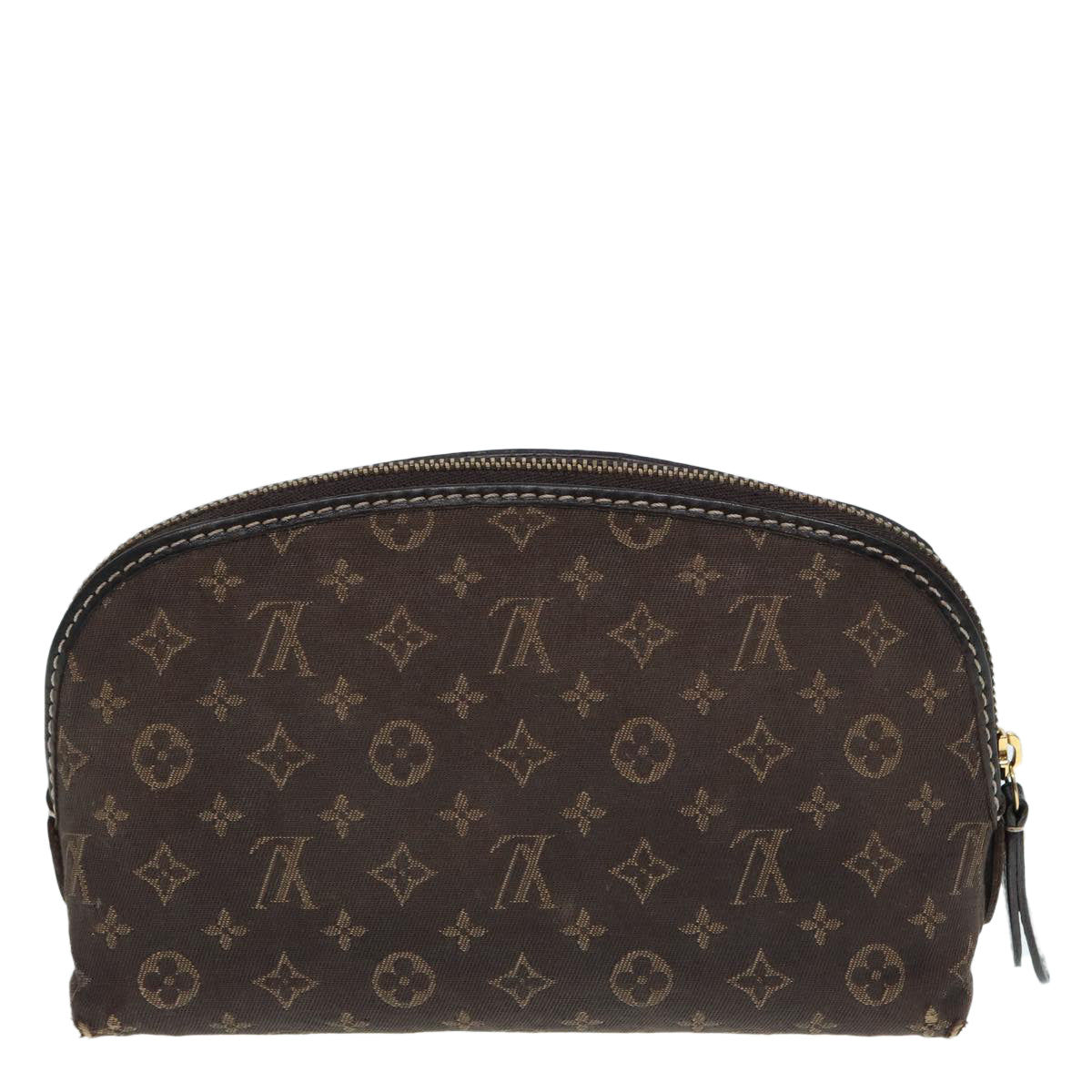 LOUIS VUITTON Monogram Idylle Pochette Cosmetic Pouch Brown M40375 LV Auth 88039