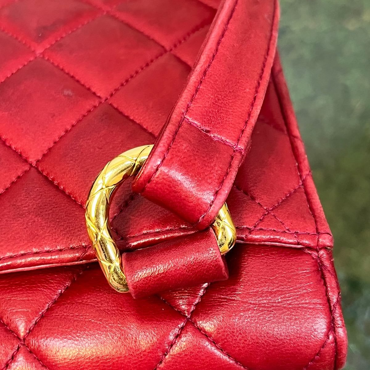 CHANEL Vintage Quilted Envelope Flap Bag
