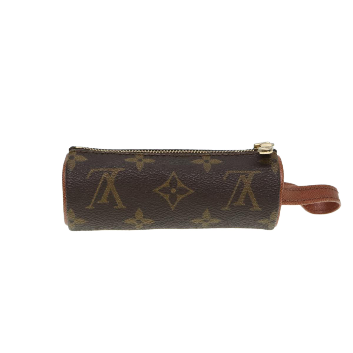 LOUIS VUITTON Monogram Etui 3 Ball de Golf Pouch M58249 LV Auth 88053