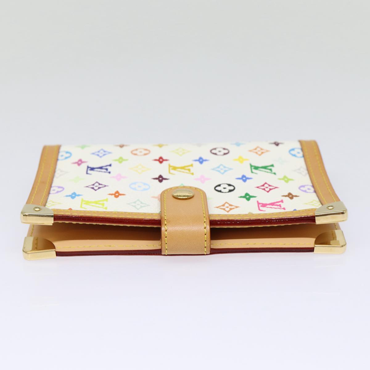 LOUIS VUITTON Multicolor Agenda PM Day Planner Cover White R21074 LV Auth 88064
