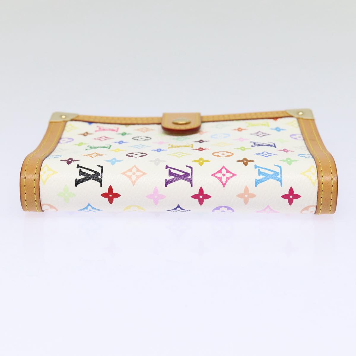 LOUIS VUITTON Multicolor Agenda PM Day Planner Cover White R21074 LV Auth 88064