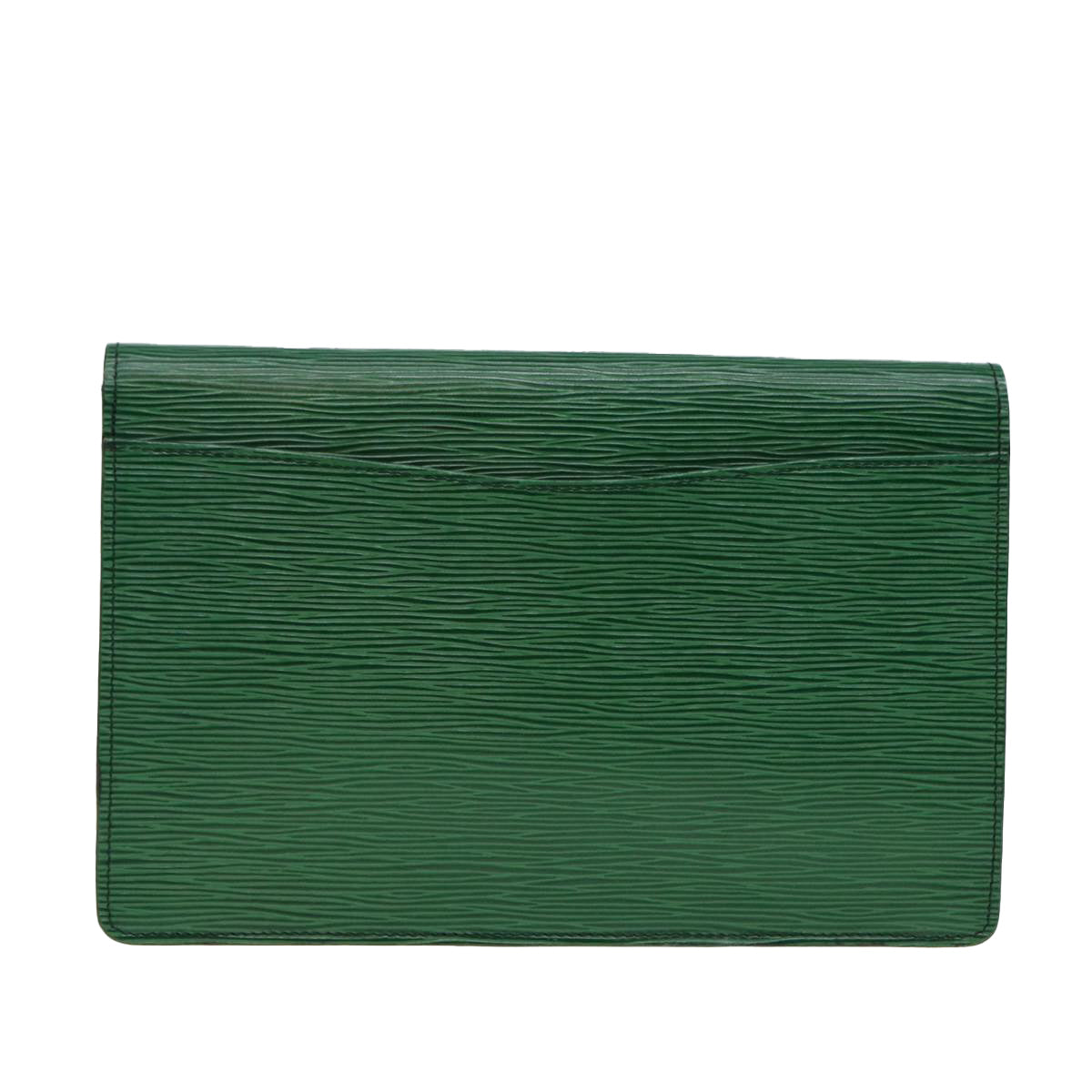 LOUIS VUITTON Epi Montaigne 27 Clutch Bag Green M52654 LV Auth 88397