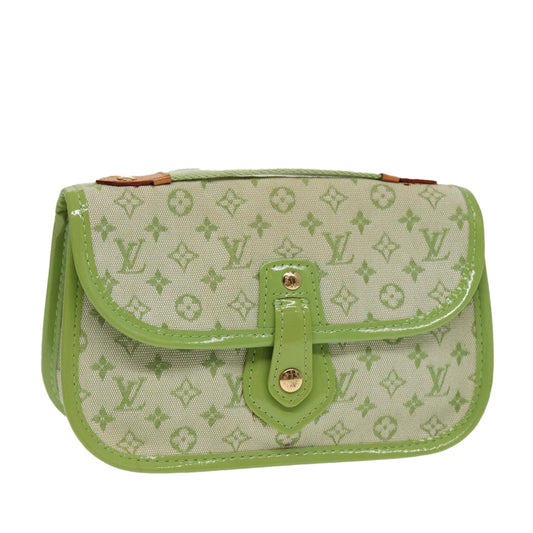 LOUIS VUITTON Monogram Mini Trousse Marie Kate Pouch Green M92935 Auth 88437