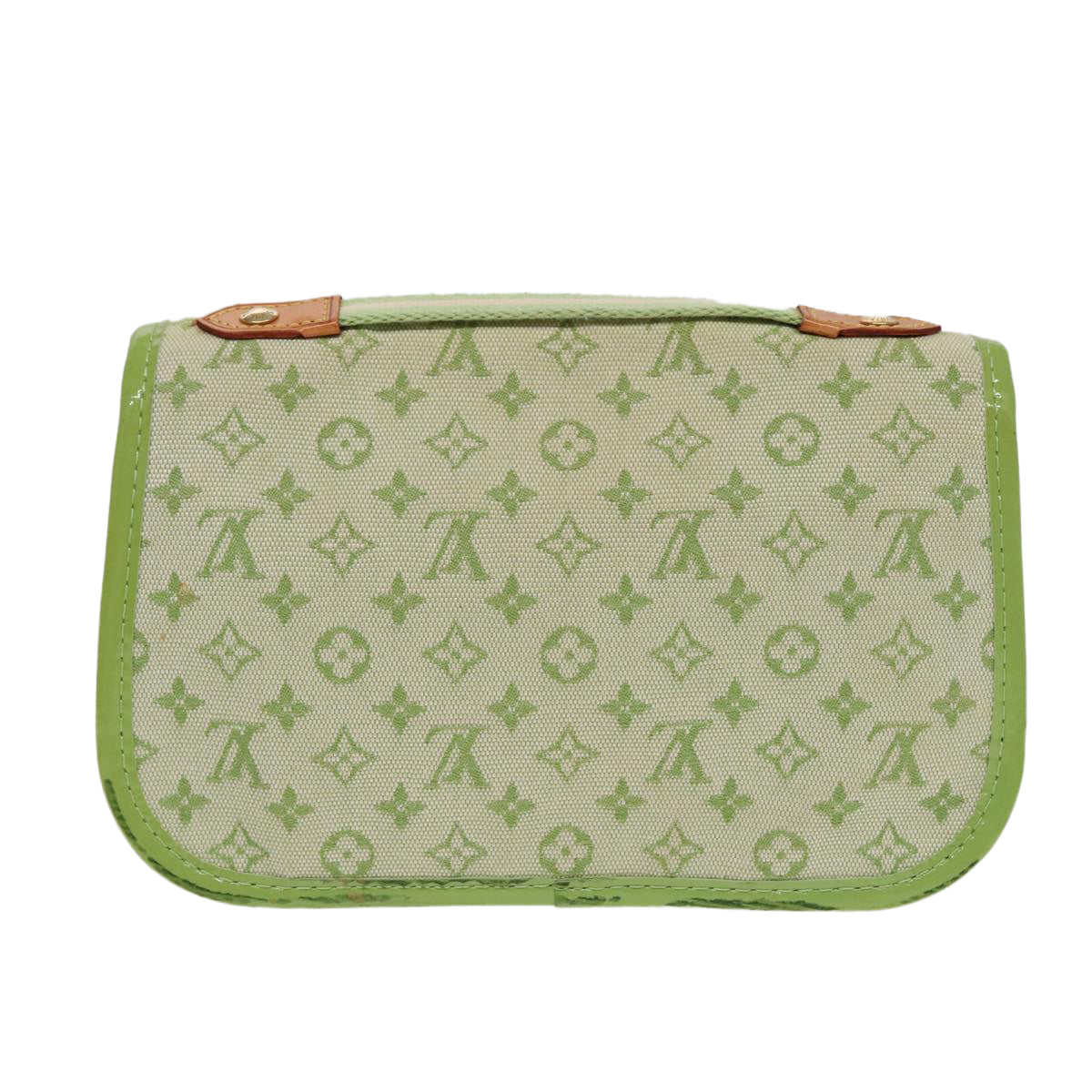 LOUIS VUITTON Monogram Mini Trousse Marie Kate Pouch Green M92935 Auth 88437