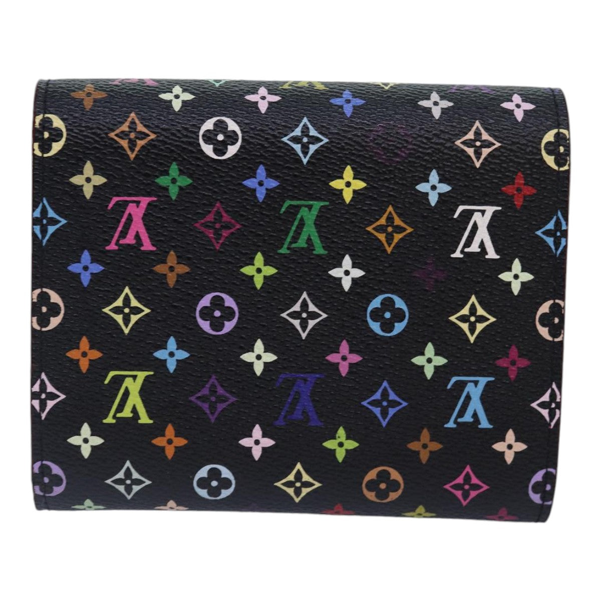 LOUIS VUITTON Multicolor Portefeuille Koala Wallet Black M58015 LV Auth 88456A