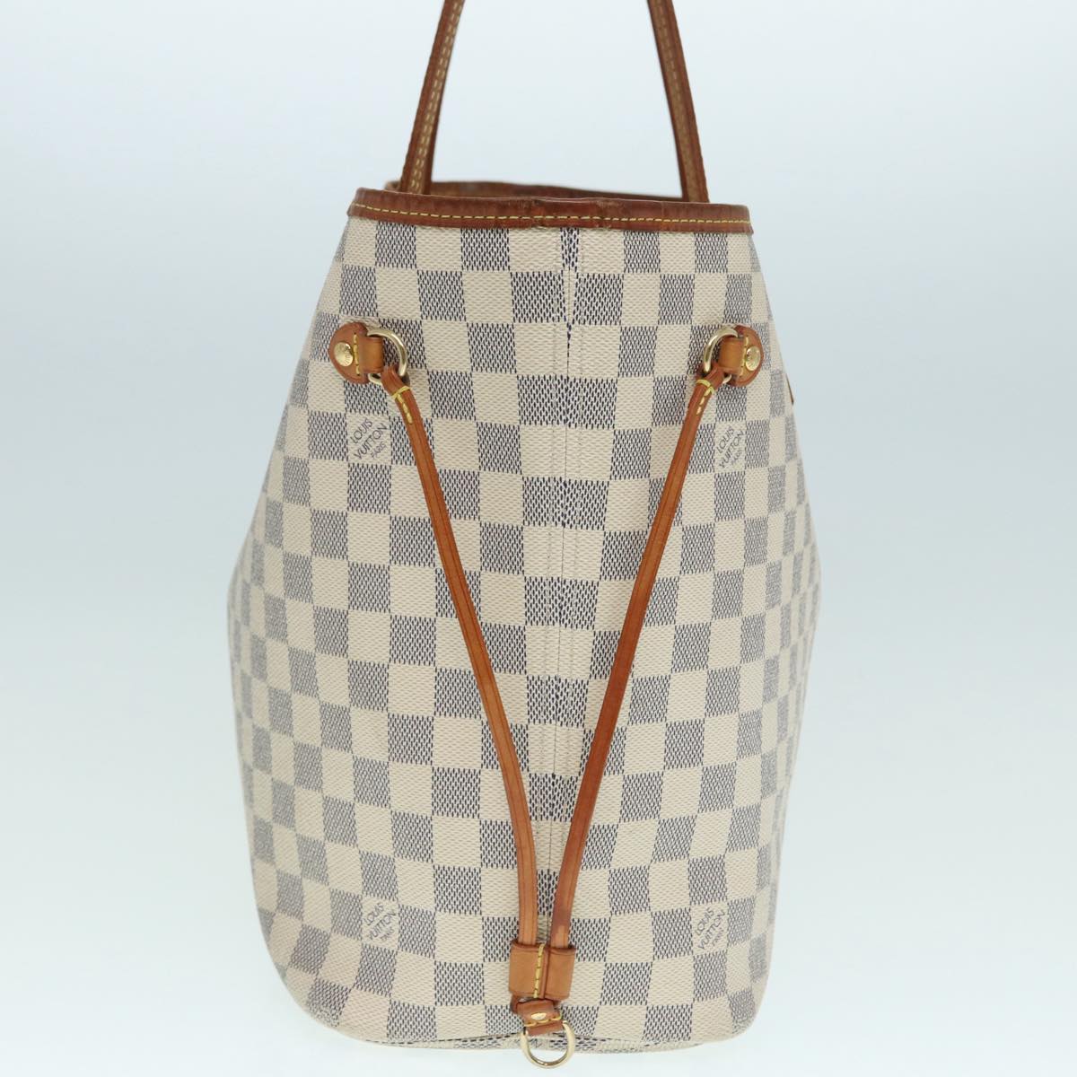 LOUIS VUITTON Damier Azur Neverfull MM Tote Bag N41605 LV Auth 88508