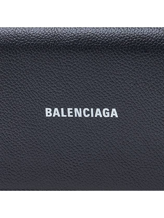 Luxury Balenciaga  Cash Chain Wallet Mini Calfskin Cross Bag Black