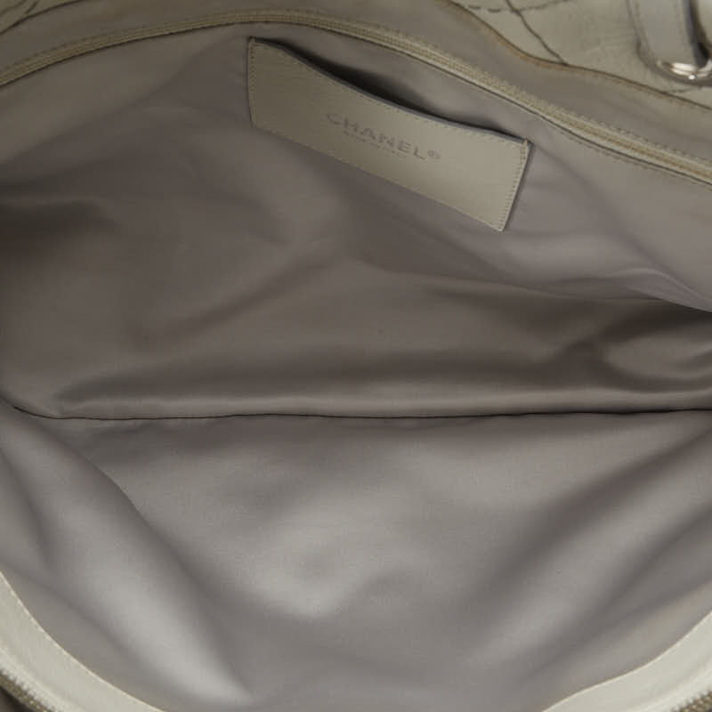 Chanel Mattress Cocomark houlder Bag  Bag Gray Leather Lady Chanel