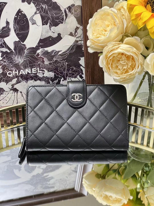 Chanel Wallet 15x10cm Black 4193