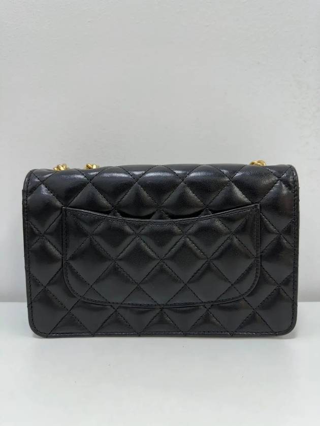Season Chain WOC Lambskin Black Gold AP3043 Chanel
