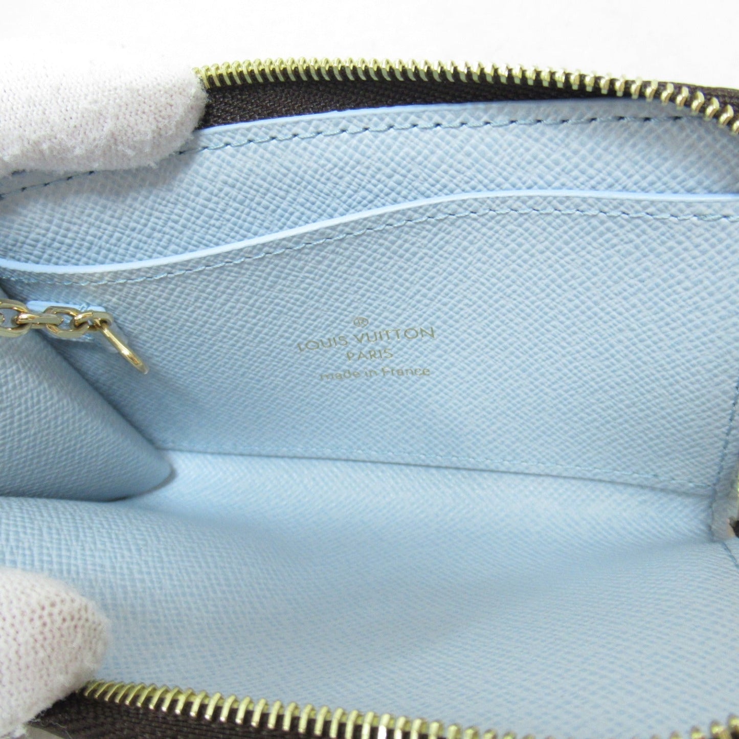 Louis Vuitton Porte Claire ah Key & Coin Case Wallet PVC Coated Canvas Monogram   Brown / Blue / Orange Blue M83612