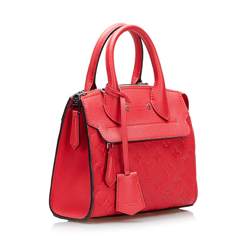 Louis Vuitton Monogram Implant Punch Mini Handbag Shoulder Bag 2WAY M41747 Poppetal Leather  Louis Vuitton