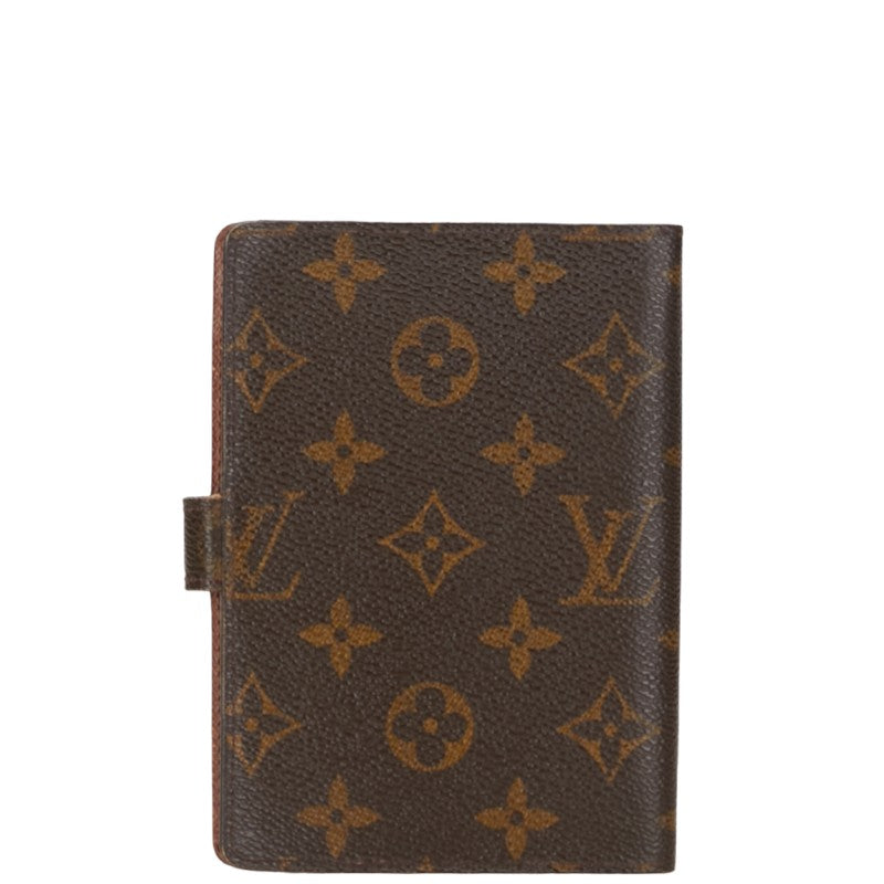 Louis Vuitton Monogram nda PM 6  Handbook Cover R20005 Brown PVC Leather  Louis Vuitton