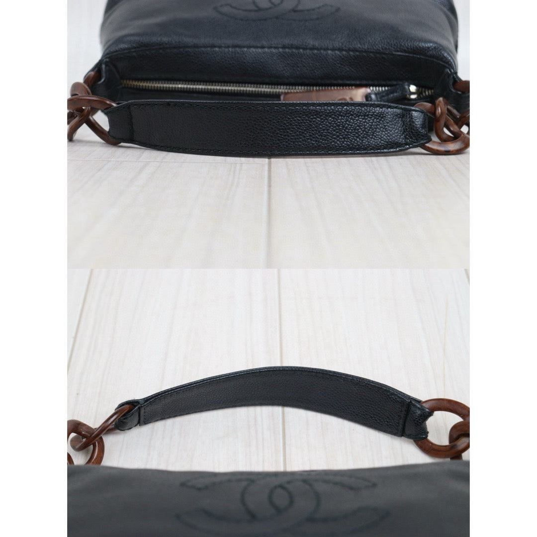 Good ( Rank AB)｜ CHANEL Caviar Skin Leather Calf Leather Shoulder Bag Made In 2002～2003Year｜25030614