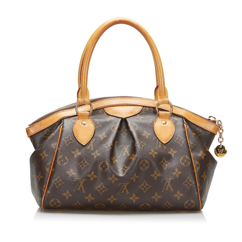 Louis Vuitton Monograms M40143 Handbag Leather Brown