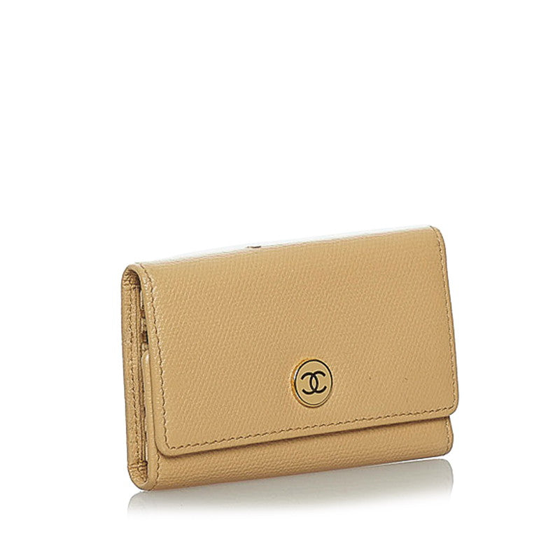Chanel 6 eries Keycase Beige Leather  Chanel