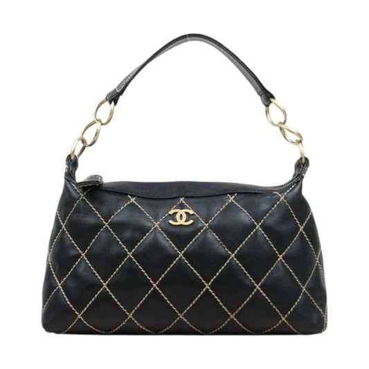 Good ( Rank AB)｜CHANEL Hobo Calf Leather Shoulder Bag  Made In 2003～2004Year｜25013106