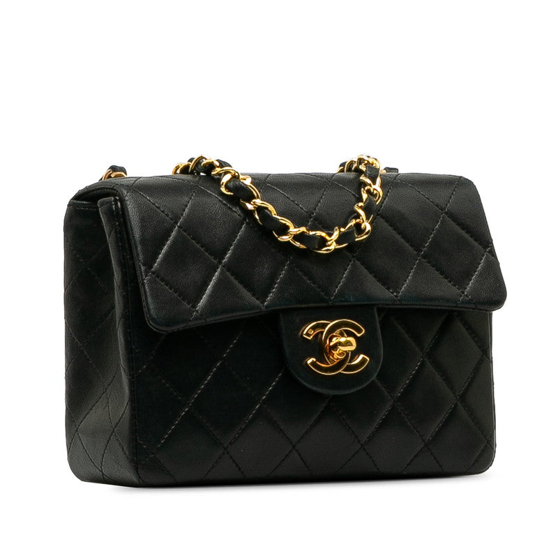 Chanel Mini Mattress Chain houlder Bag Black   Chanel