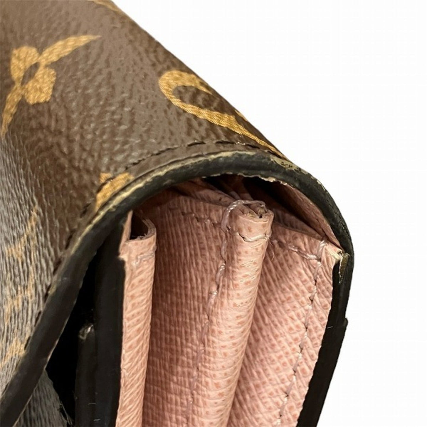 Louis Vuitton Monogram  pink Monogram Long Wallet (Bi-Fold)