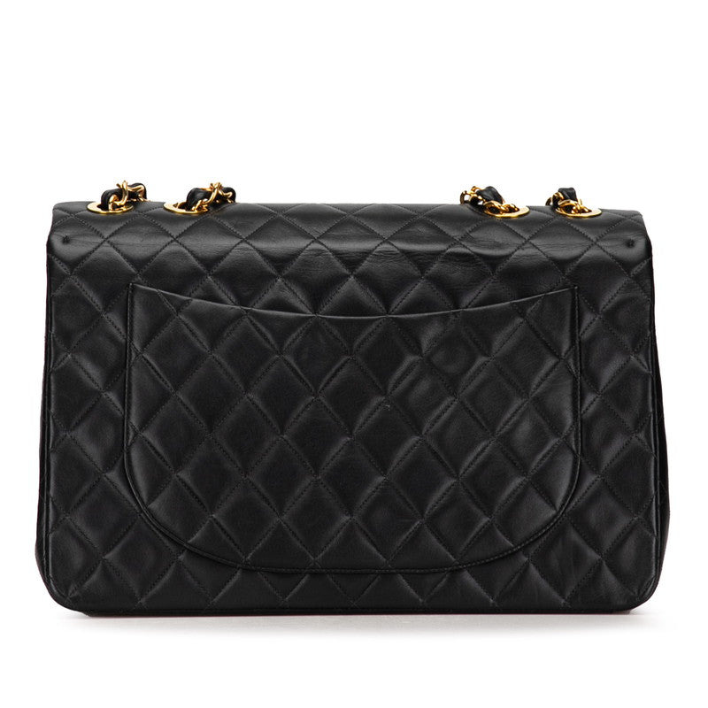 CHANEL DECA MATRASSES 34 COCOMARK CHAIN SHOLDER BAG BLACK Lambskinkin LADY CHANEL CHANEL