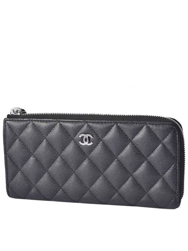 women s caviar long wallet Chanel