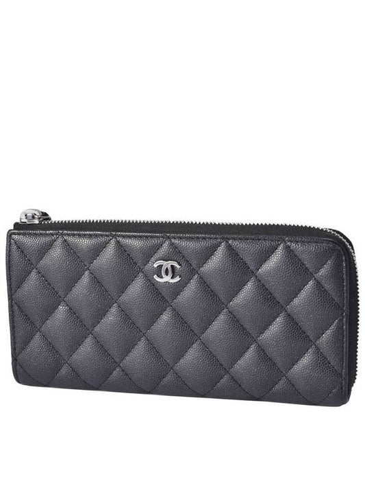 women s caviar long wallet Chanel