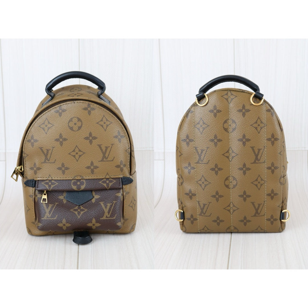 Very Good ( Rank A) ｜  LV Monogram Coated Canvas Mini Palm Springs Backpack｜X25030713