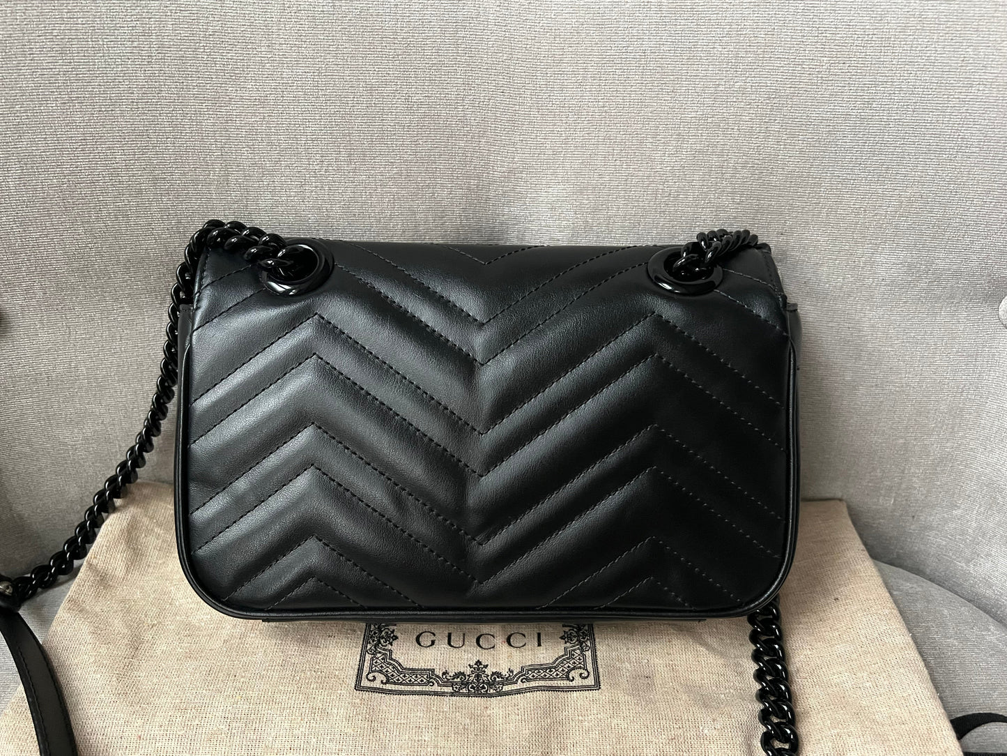 Gucci GG Black Marmont Mini Shoulder Bag