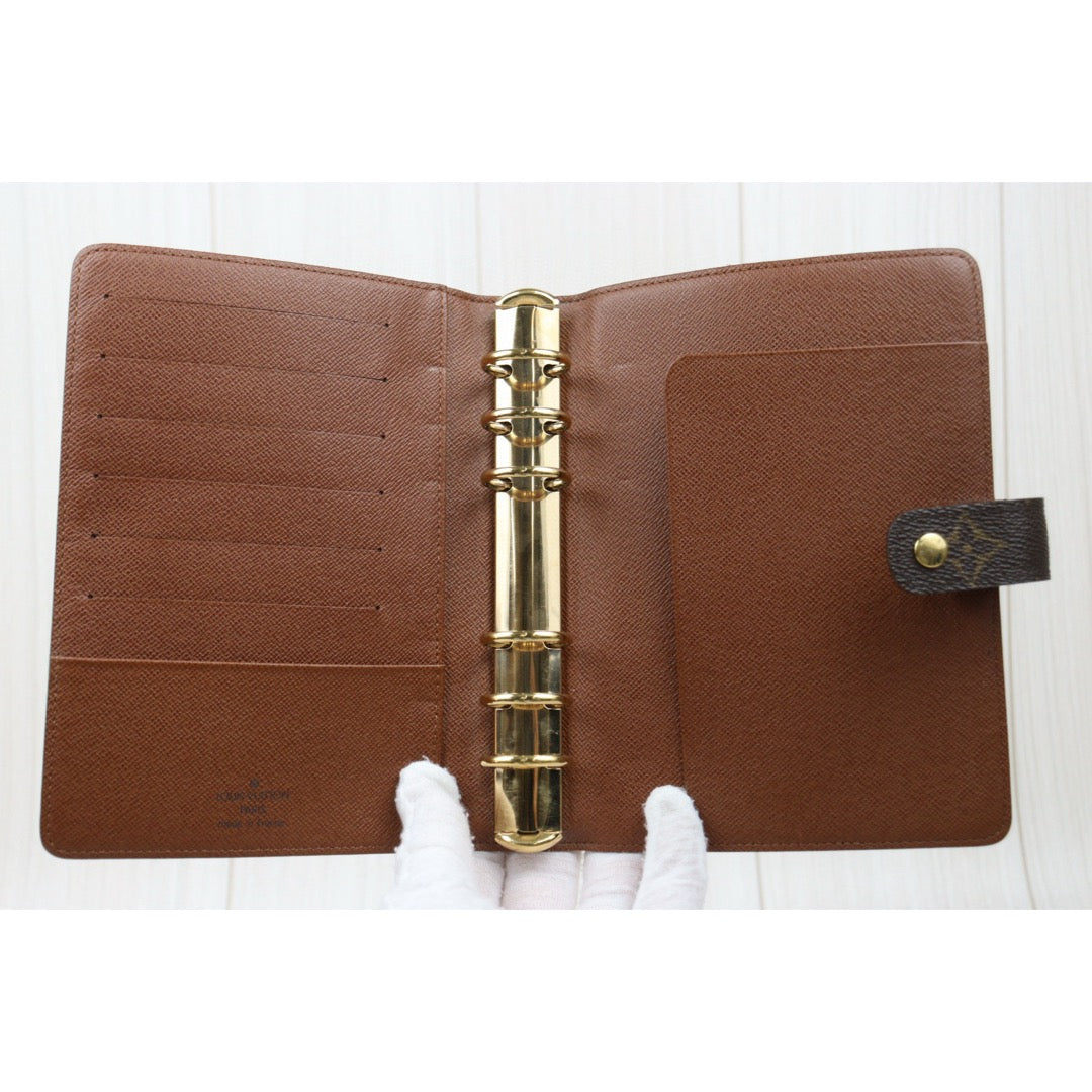 Good ( Rank AB) ｜ LV Monogram Medium Ring Agenda Cover Notebook Cover ｜Q25040305