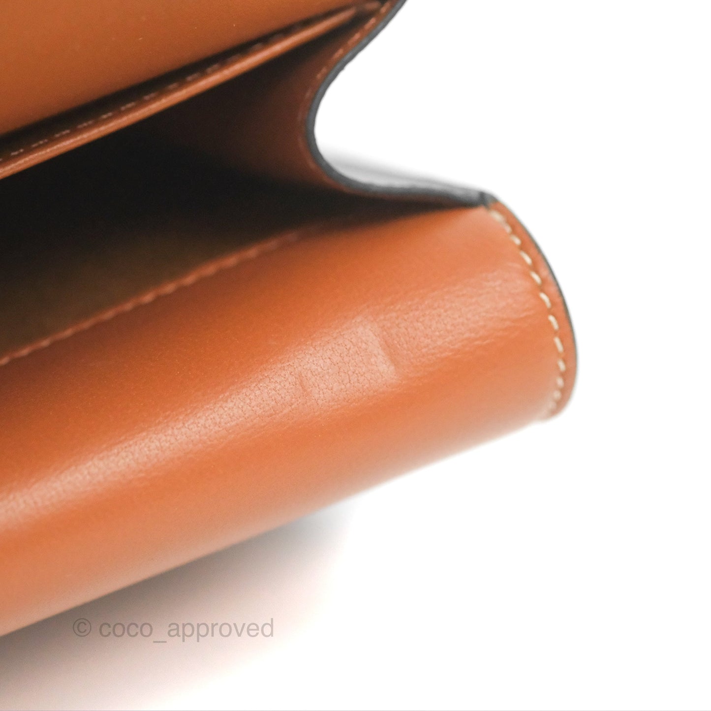 Celine Wallet On Strap Triomphe Canvas Tan Lambskin