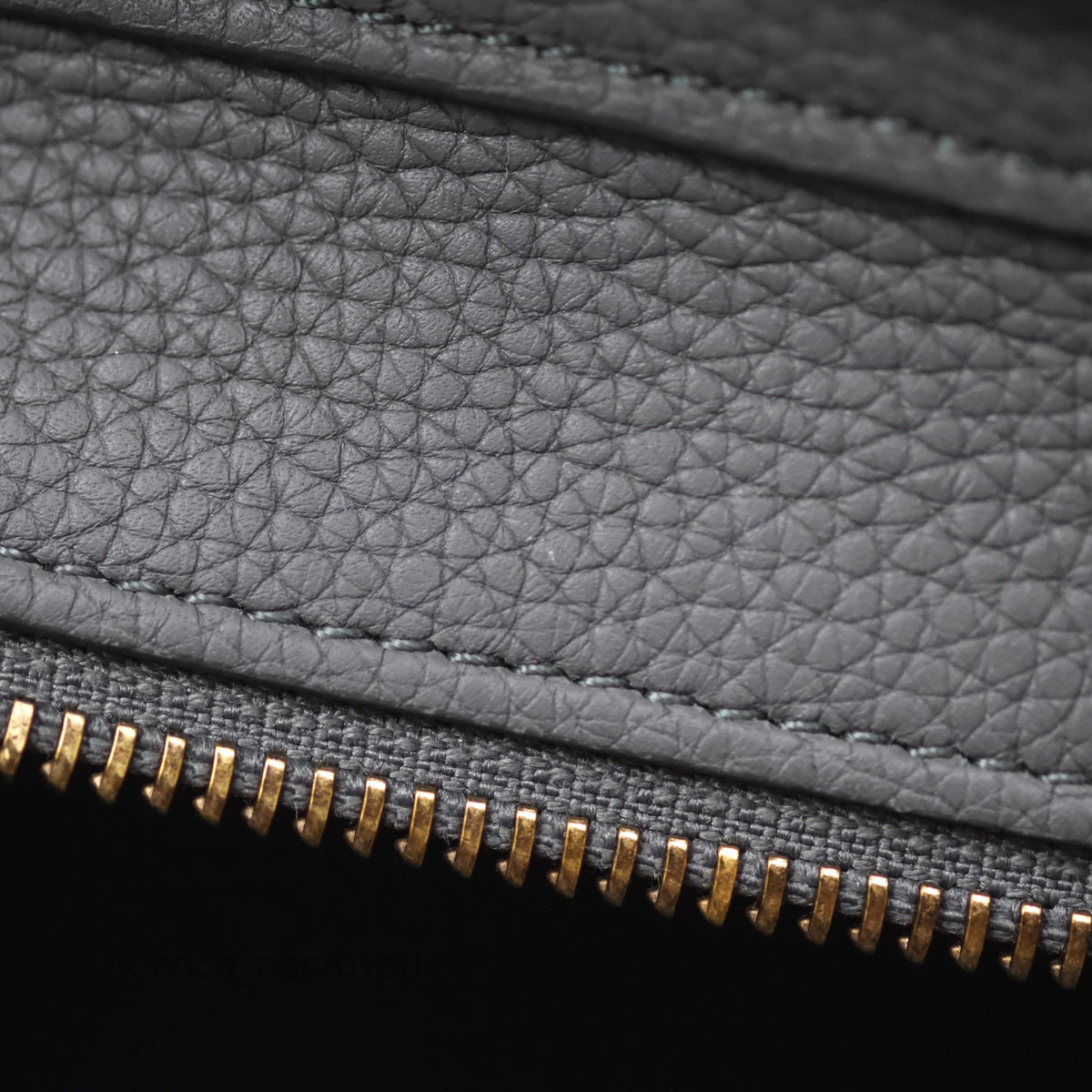 Celine Nano Luggage Bag Grey Drummed Calfskin