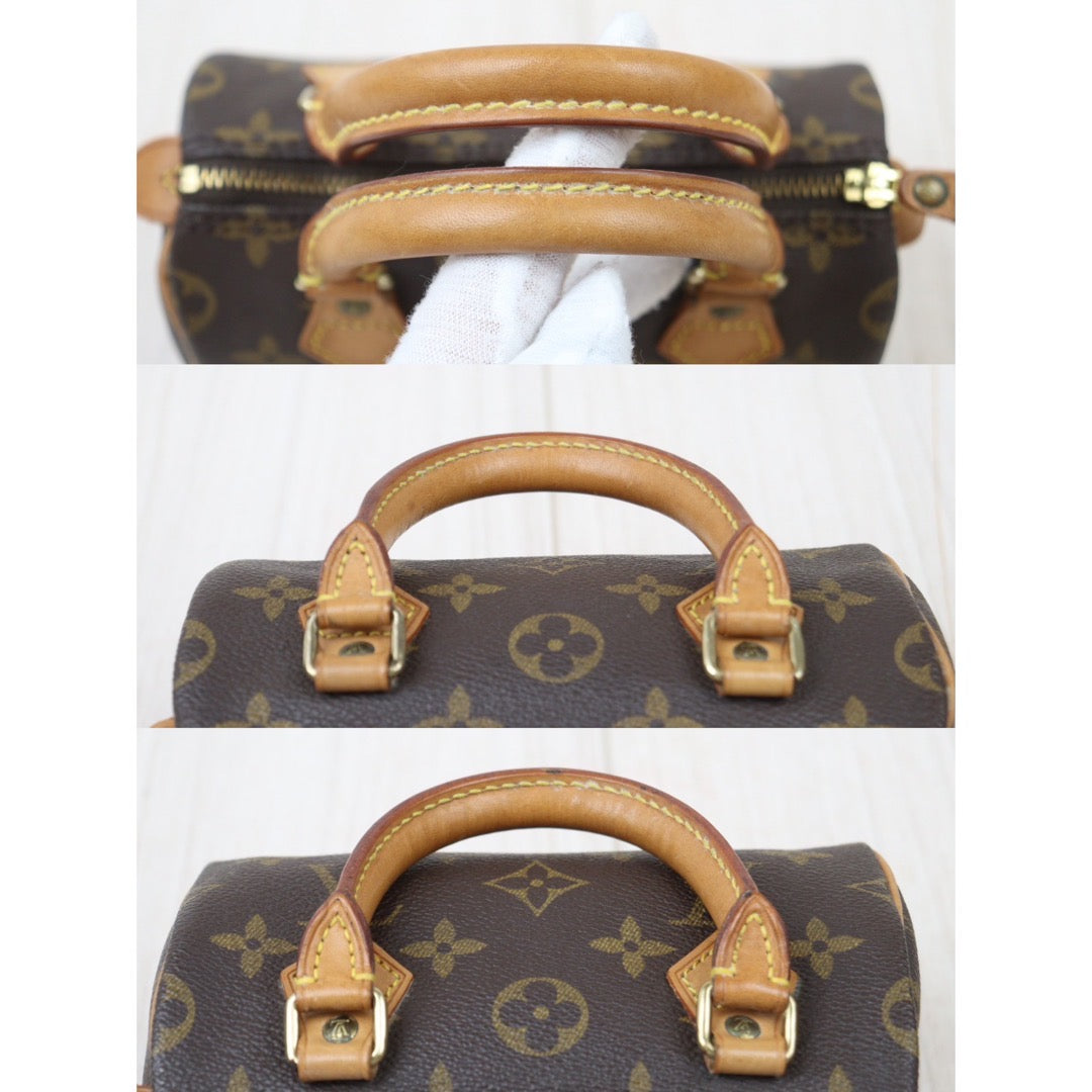 Rank AB ｜ LV Monogram Mini Speedy Handbag Wirh Shoulderstrap｜24061801