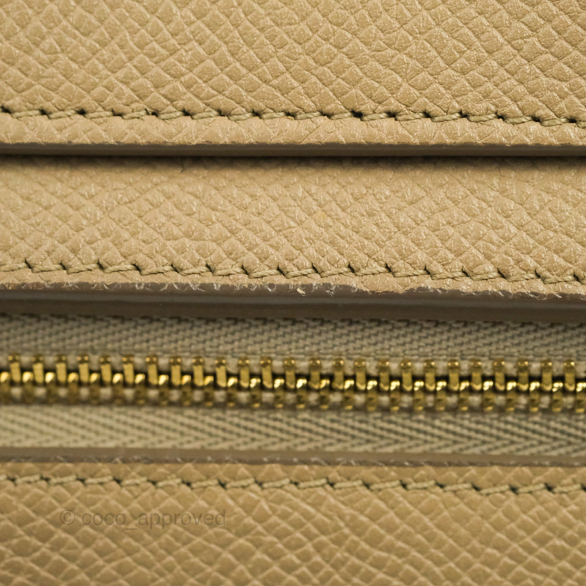 Celine Micro Belt Bag Light Taupe Grained Calfskin Gold Hardware