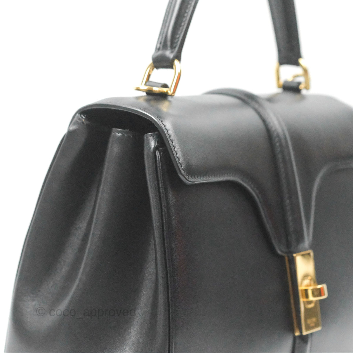 Celine Small 16 Bag Black Satinated Calfskin