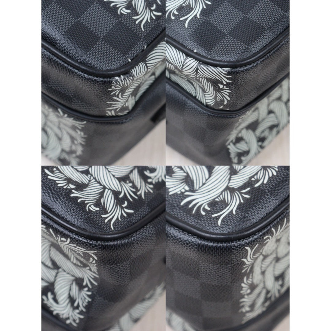 Good ( Rank AB)｜  LV Limited Edition Damier Graphite Christopher Nemeth Nile PM Shoulder Bag  ｜P24071108