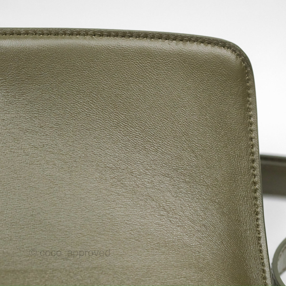 Celine Medium Classic Box Flap Dark Olive Green Box Calfskin Gold Hardware