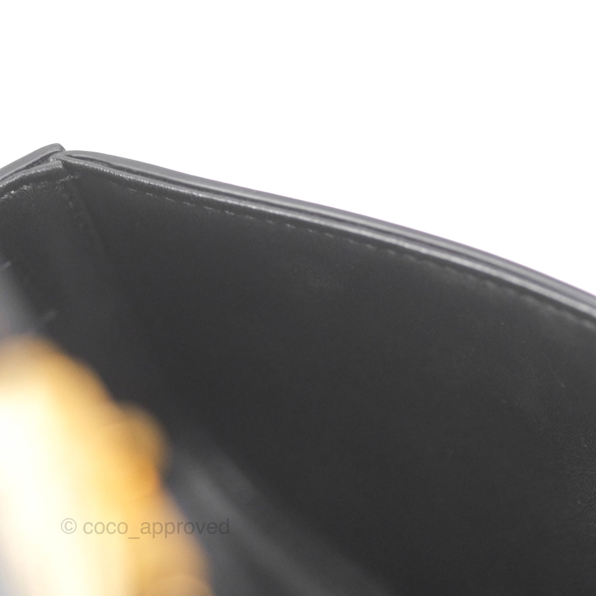 Celine Triomphe Shoulder Bag Black Calfskin